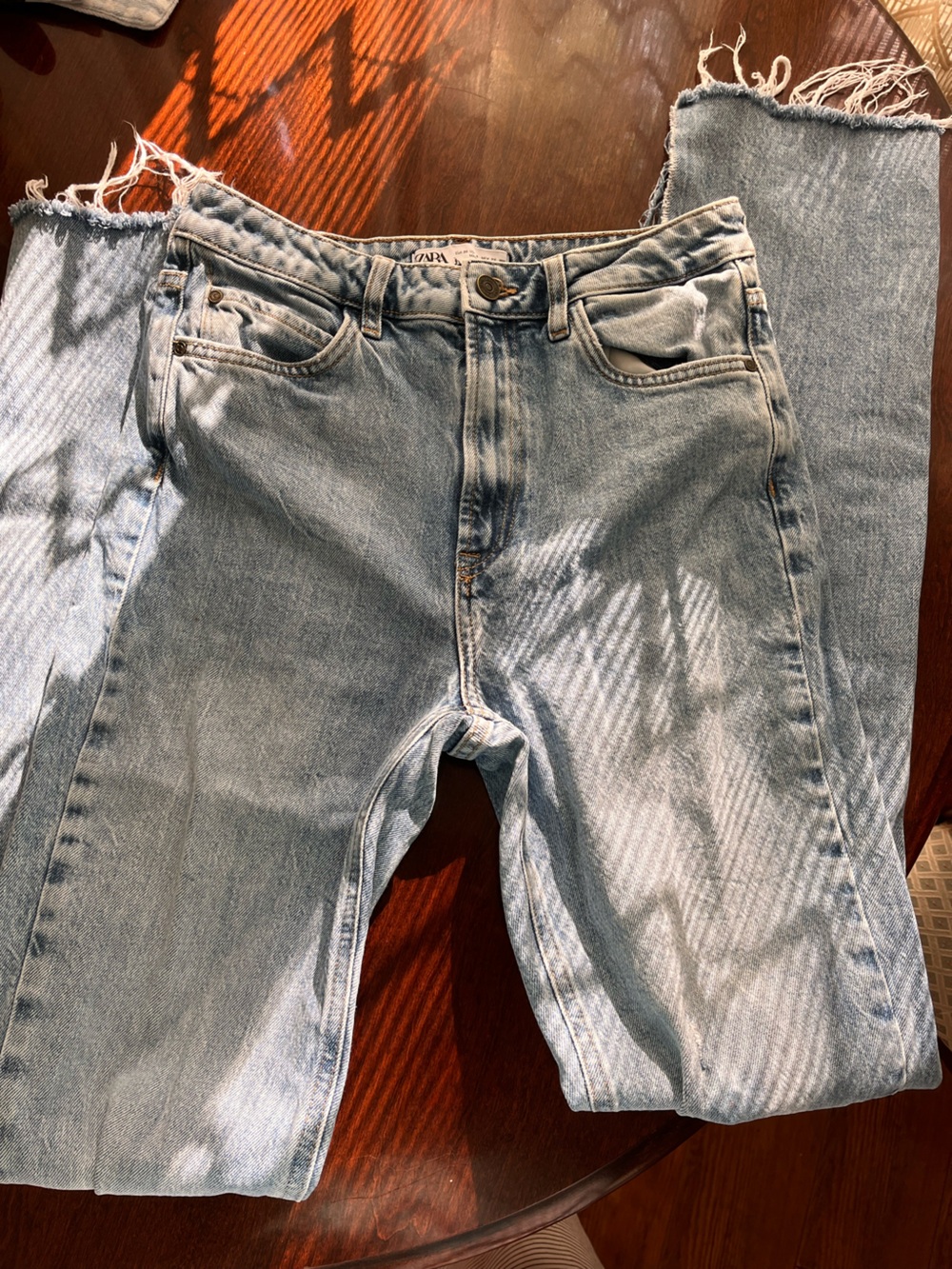 Zara full length bootcut jeans